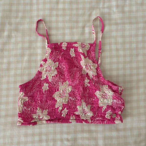 ROXY Pink Floral Top - Picture 4 of 6